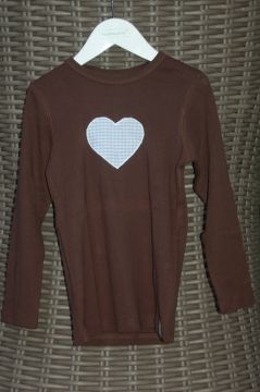 $$ Gr. 110/116 Shirt mit Herz No. 149